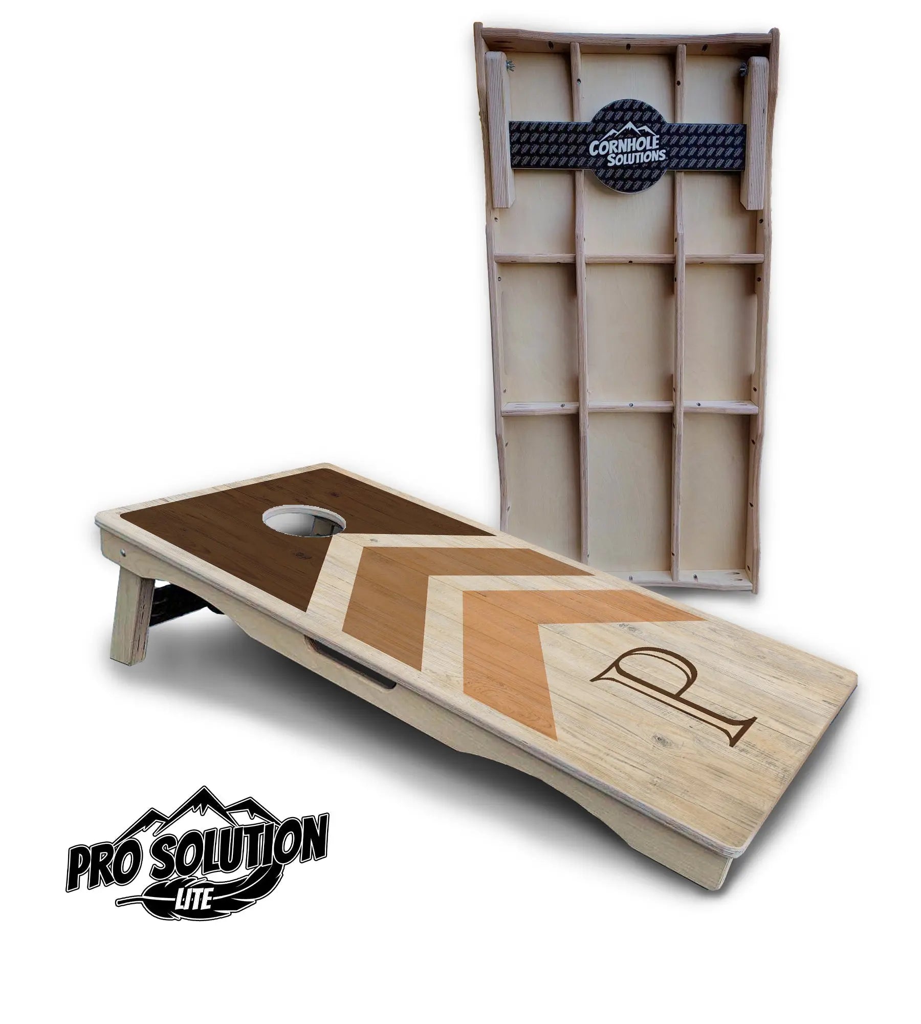 Wedding Arrows Cornhole Boards - Pro Solution Lite Series - Natural by Cornhole Solutions, custom cornhole board detail photo 3