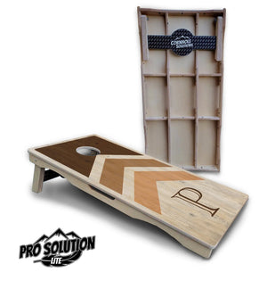 Wedding Arrows Cornhole Boards - Pro Solution Lite Series - Natural by Cornhole Solutions, custom cornhole board detail photo 3