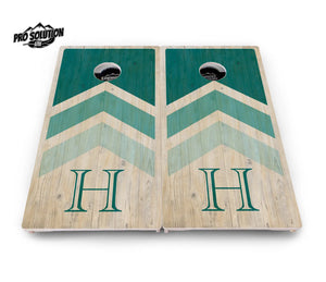 Wedding Arrows Cornhole Boards - Pro Solution Lite Series - Teal by Cornhole Solutions, Southern food gift detail photo 2