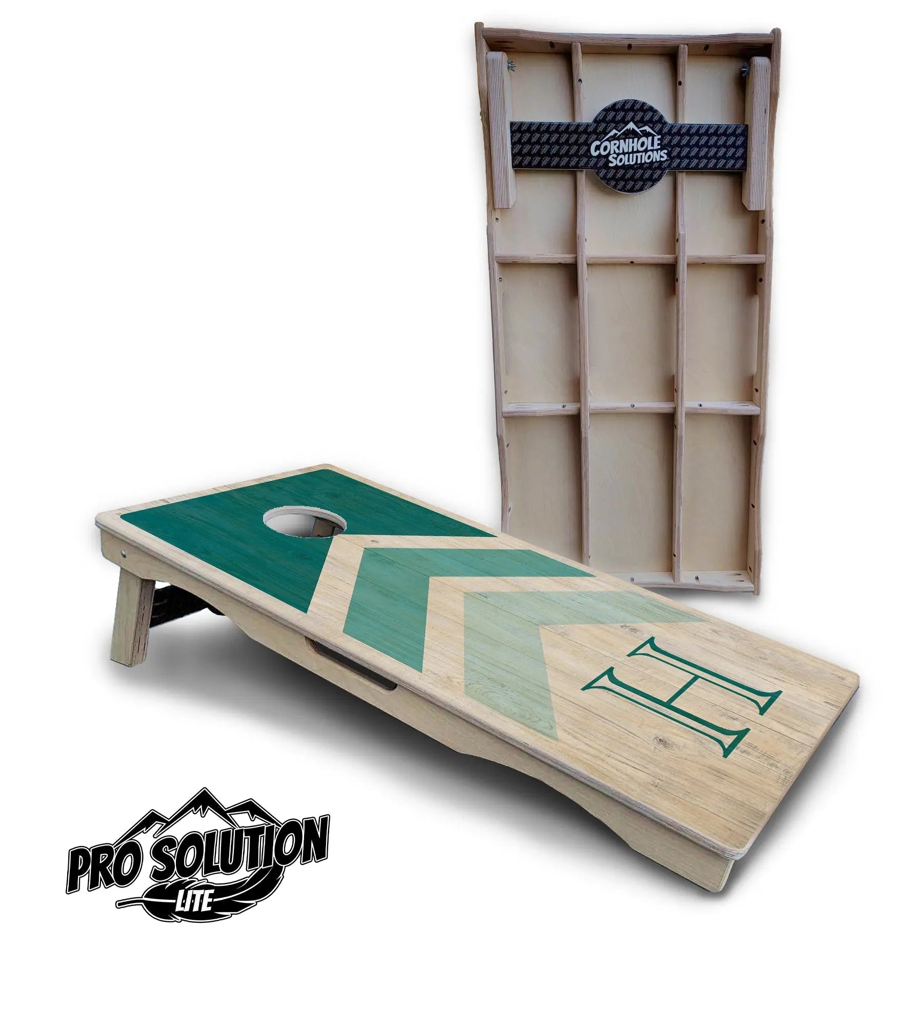 Wedding Arrows Cornhole Boards - Pro Solution Lite Series - Teal by Cornhole Solutions, Southern food gift detail photo 3
