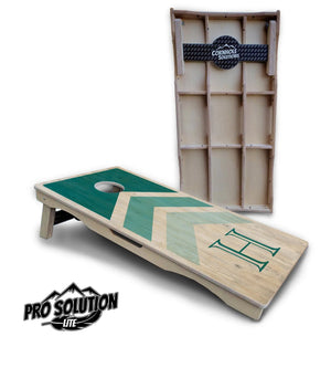 Wedding Arrows Cornhole Boards - Pro Solution Lite Series - Teal by Cornhole Solutions, Southern food gift detail photo 3