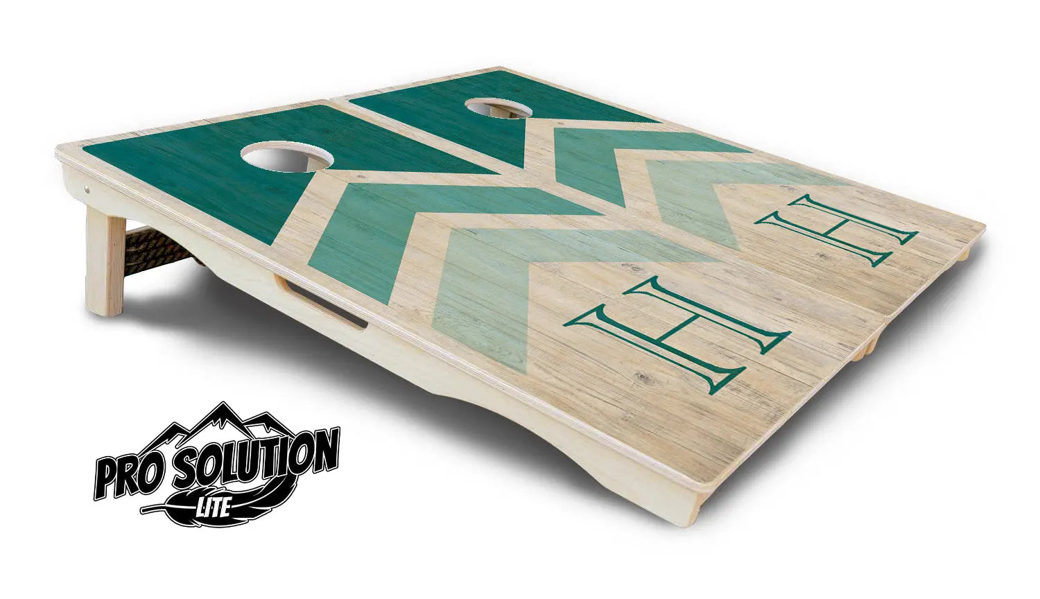 Wedding Arrows Cornhole Boards - Pro Solution Lite Series - Teal by Cornhole Solutions, Southern food gift detail photo 4