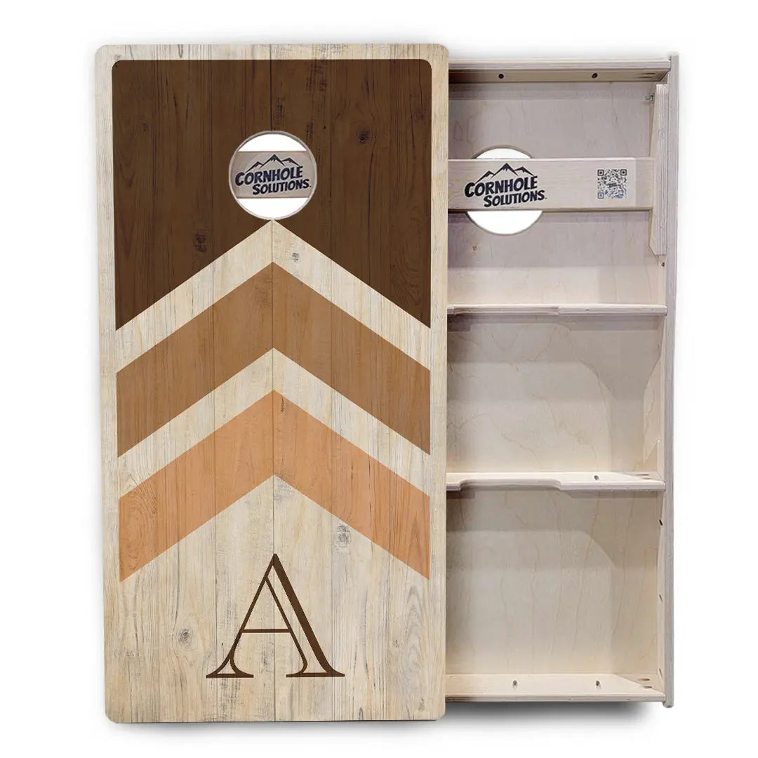 Wedding Arrows Cornhole Boards - Professional Tournament Series - Natural by Cornhole Solutions, custom cornhole board detail photo 3