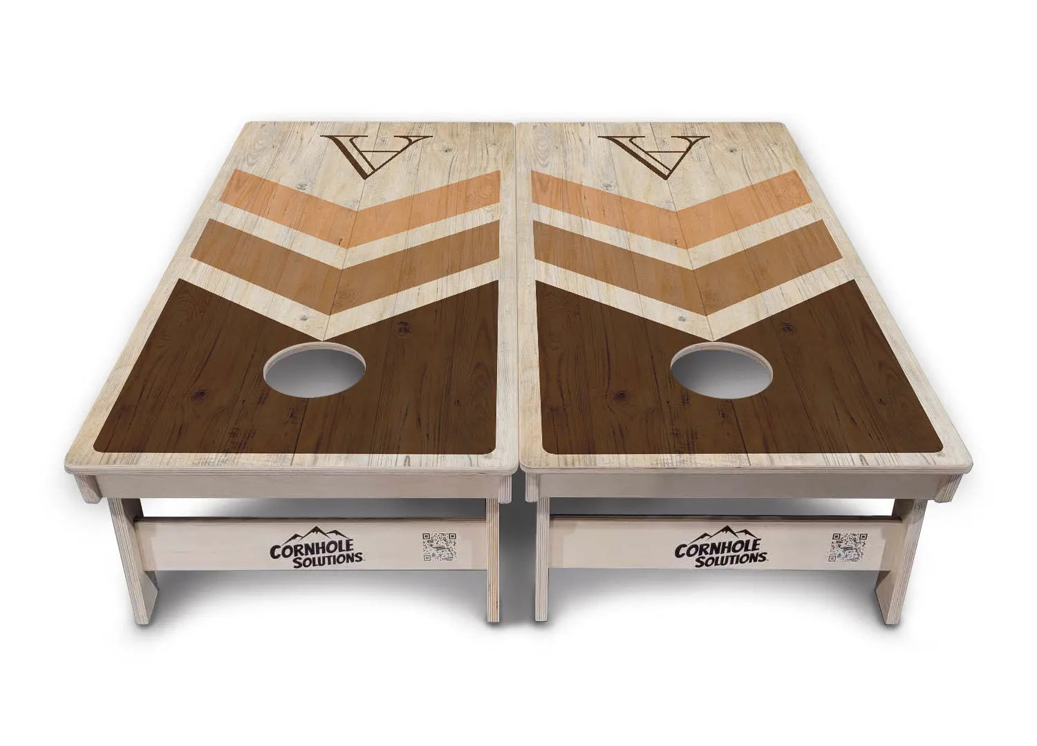 Wedding Arrows Cornhole Boards - Professional Tournament Series - Natural by Cornhole Solutions, custom cornhole board detail photo 5