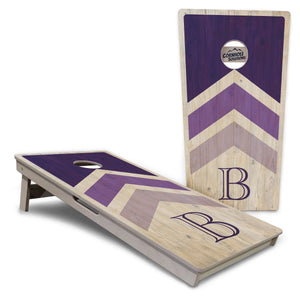 Wedding Arrows Cornhole Boards - Professional Tournament Series - Purple by Cornhole Solutions, custom cornhole board main product photo