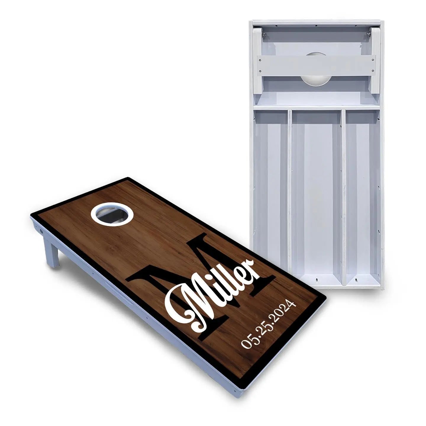 Wedding Letter Name Cornhole Boards - All Weather Series by Cornhole Solutions, custom cornhole board main product photo