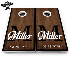 Wedding Letter Name Cornhole Boards - Pro Solution Elite Series by Cornhole Solutions, custom cornhole board detail photo 4