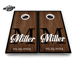 Wedding Name Letter Cornhole Boards - Pro Solution Lite Series by Cornhole Solutions, custom cornhole board detail photo 3