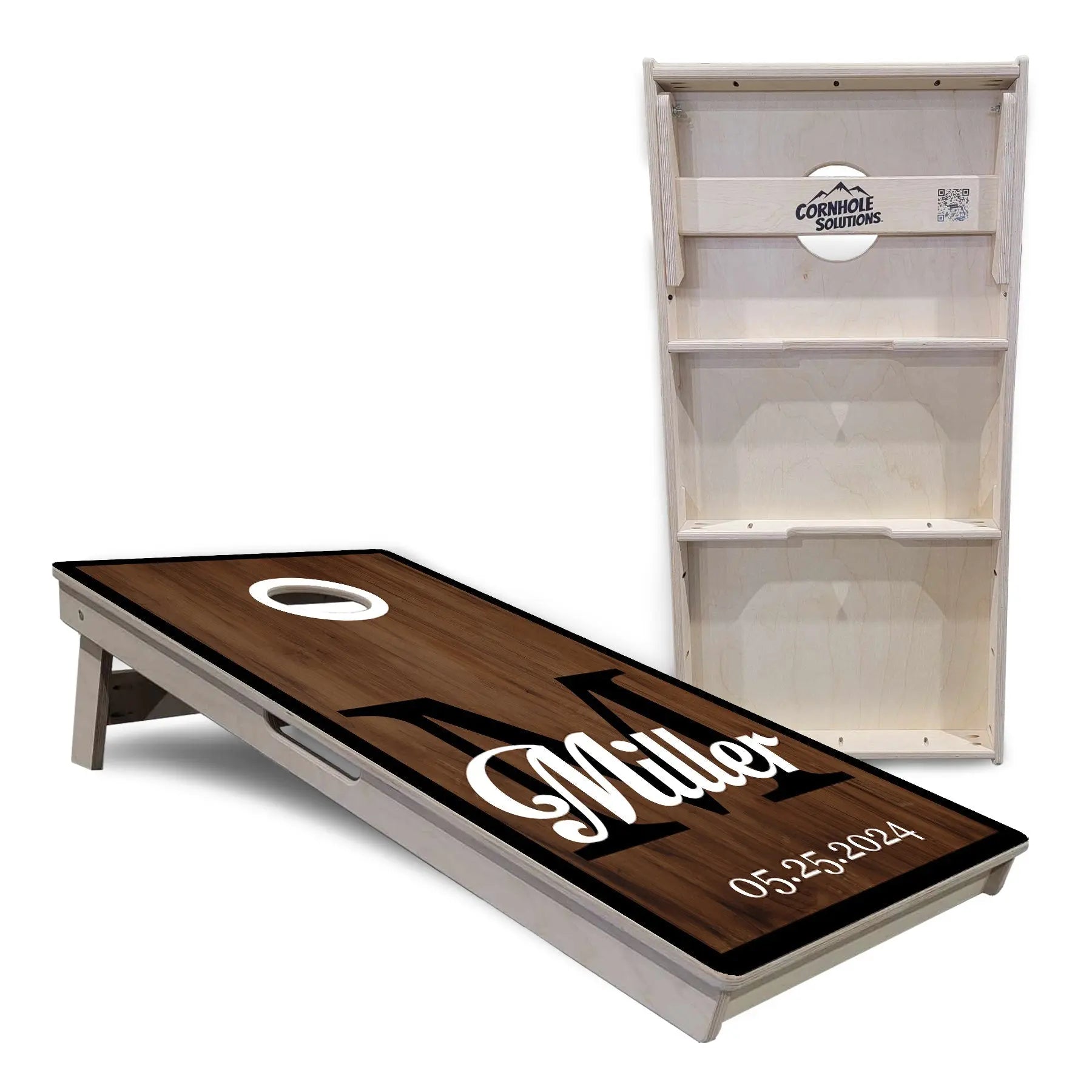 Wedding Name Letter Cornhole Boards - Professional Tournament Series by Cornhole Solutions, custom cornhole board detail photo 4