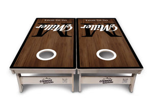 Wedding Name Letter Cornhole Boards - Professional Tournament Series by Cornhole Solutions, custom cornhole board detail photo 5