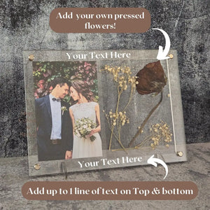 Wedding Picture Frame - Add Your Own Pressed Flowers by EverLee Creations, graphic tee main product photo