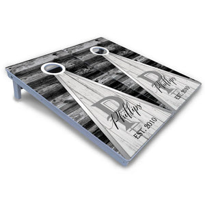 Wedding Triangle Cornhole Boards - All Weather Series by Cornhole Solutions, custom cornhole board detail photo 3