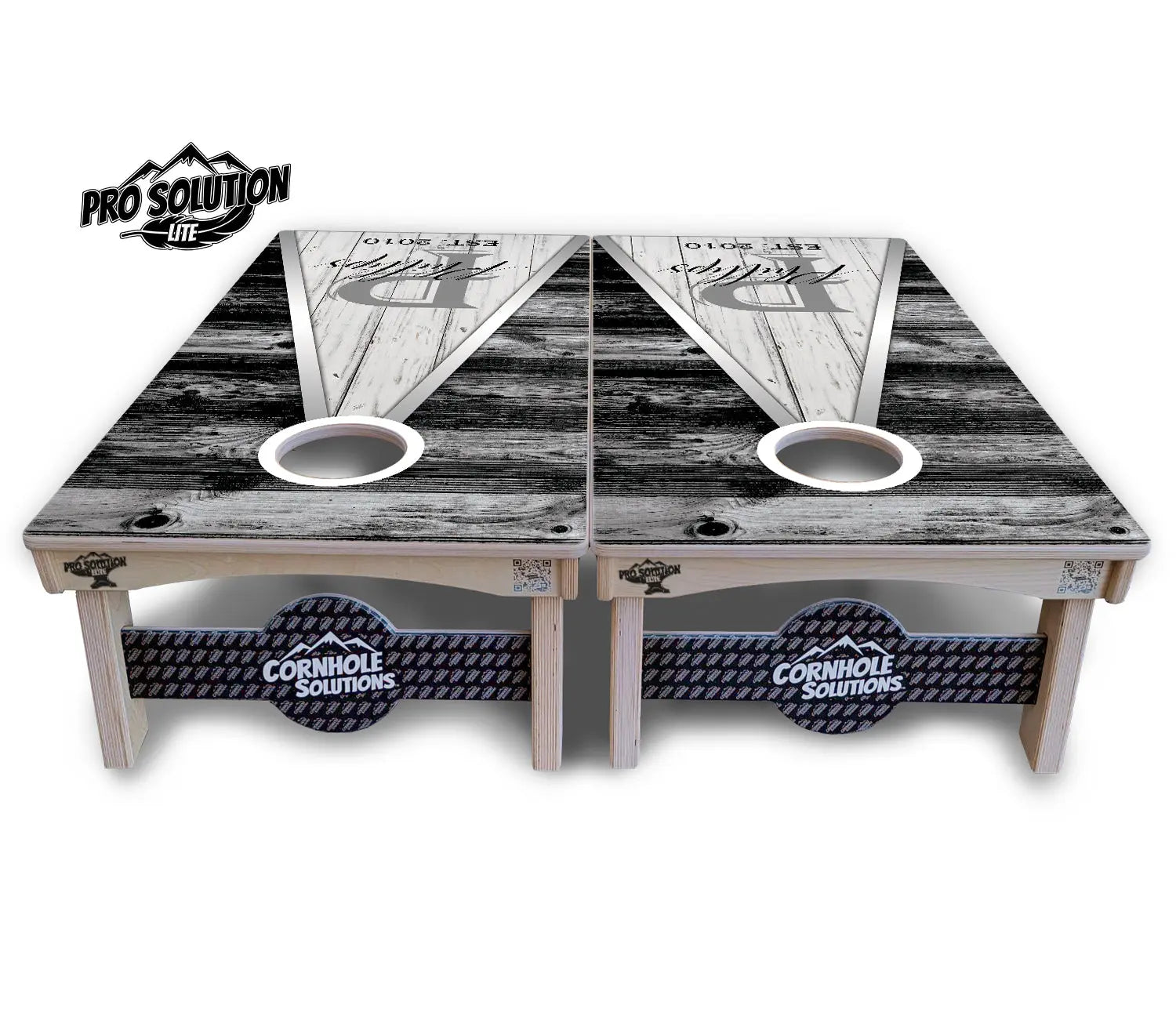 Wedding Triangle Cornhole Boards - Pro Solution Lite Series by Cornhole Solutions, custom cornhole board detail photo 3