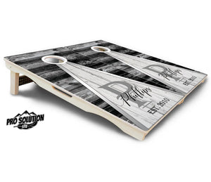 Wedding Triangle Cornhole Boards - Pro Solution Lite Series by Cornhole Solutions, custom cornhole board detail photo 5
