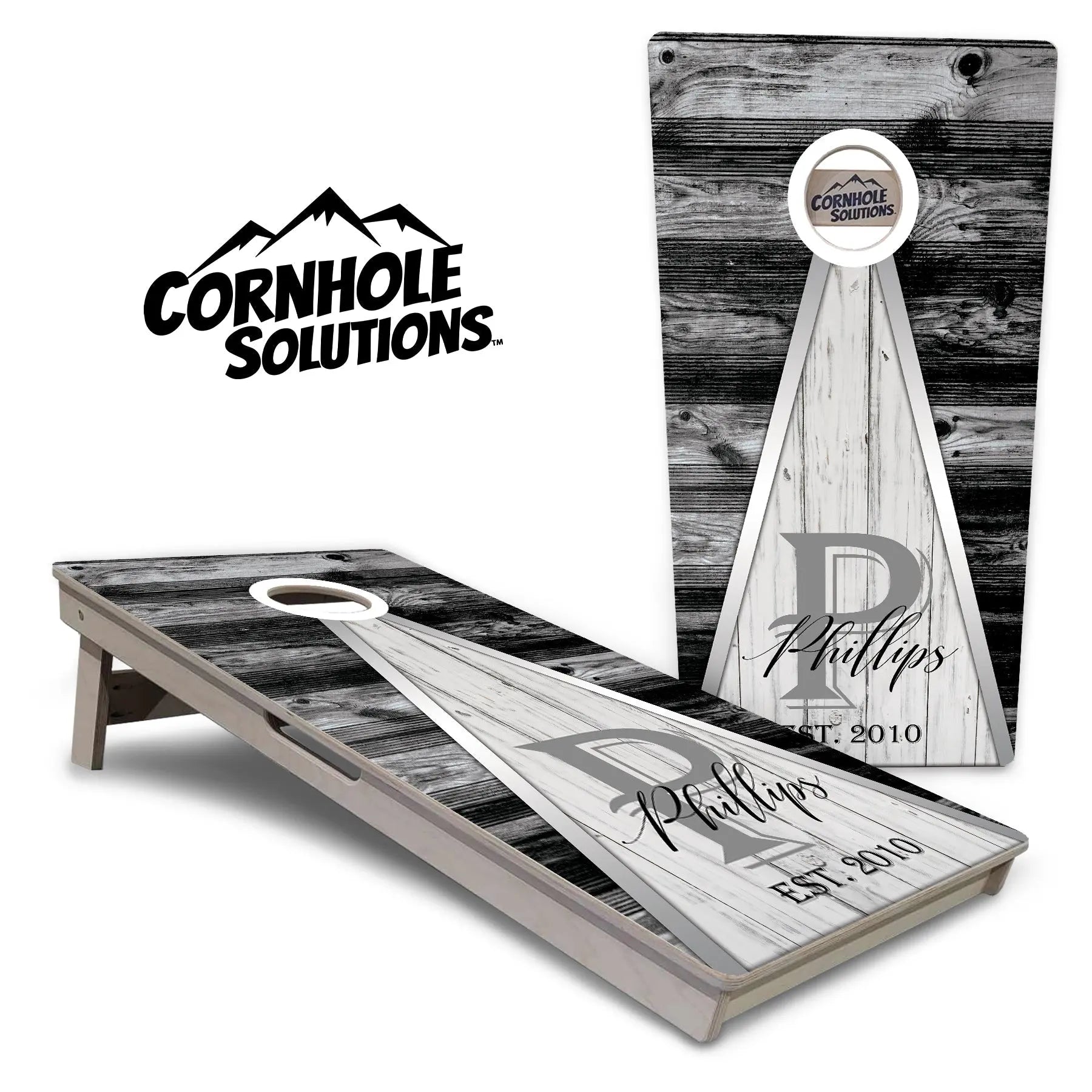 Wedding Triangle Cornhole Boards - Professional Tournament Series Cornhole Solutions