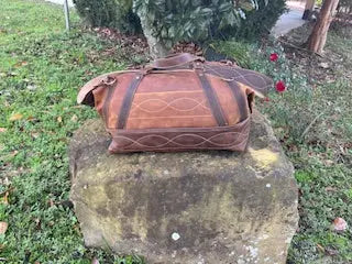 Weekend Bag by Kw Leatherworks, handmade leather goods detail photo 4