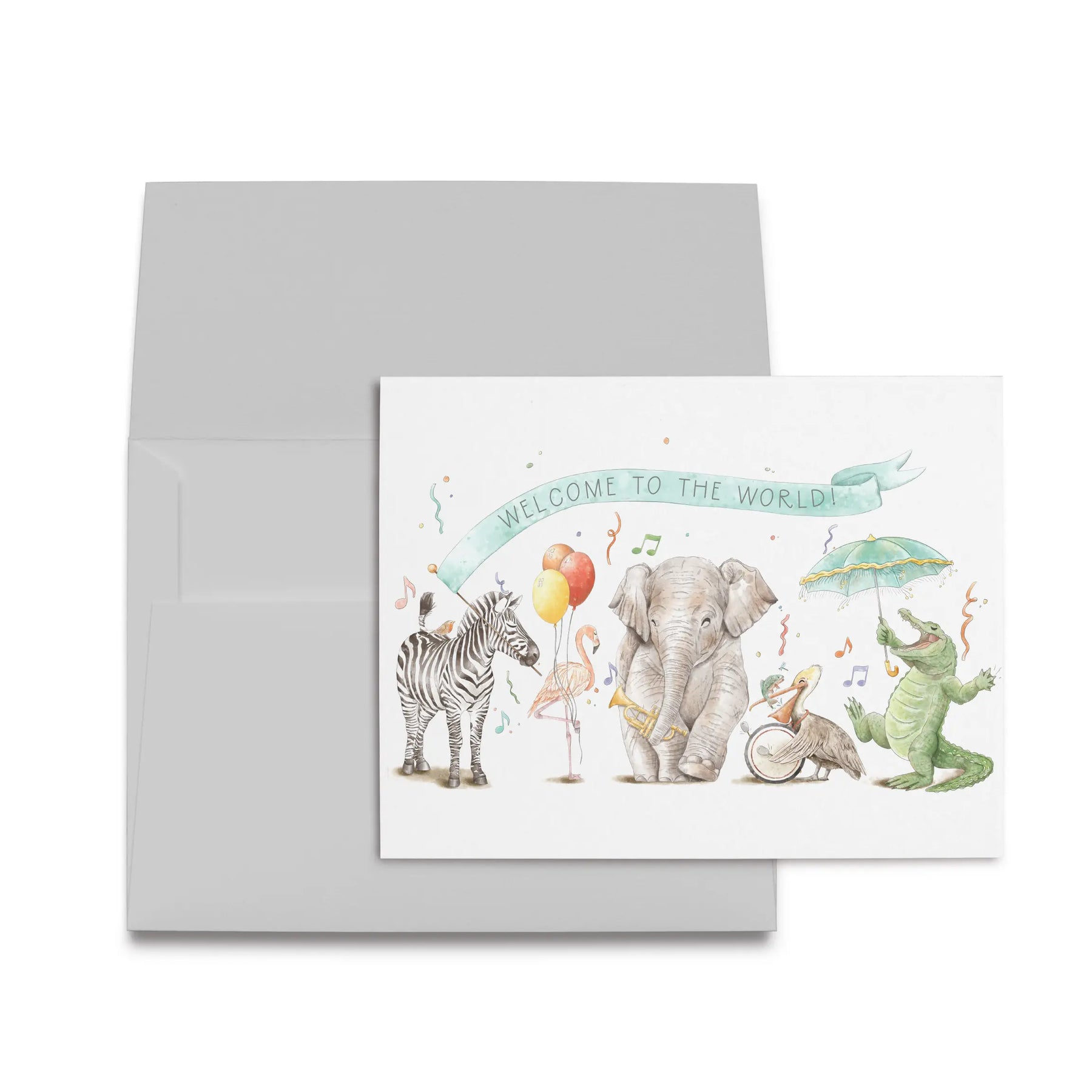 Welcome to the World Folded Card by Nola Tawk, paper gift main product photo