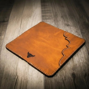 Western Long Wallet by Bull Sheath Leather, handmade leather goods detail photo 13
