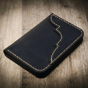 Western Vertical Wallet by Bull Sheath Leather, handmade leather goods detail photo 12