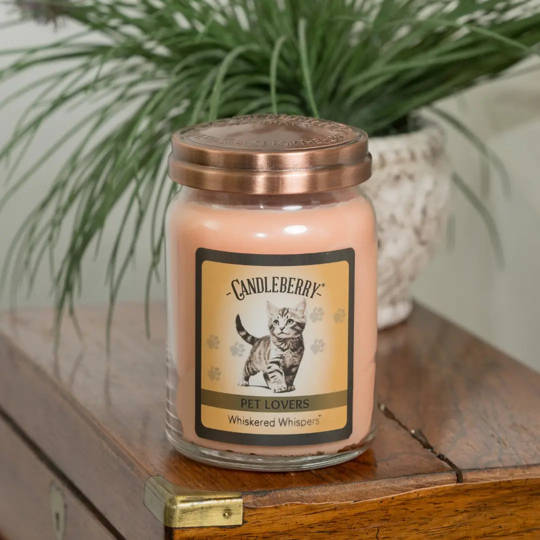 Whiskered Whispers™ - Large Jar Candle (Collective) by The Candleberry® Candle Company, scented candle detail photo 4