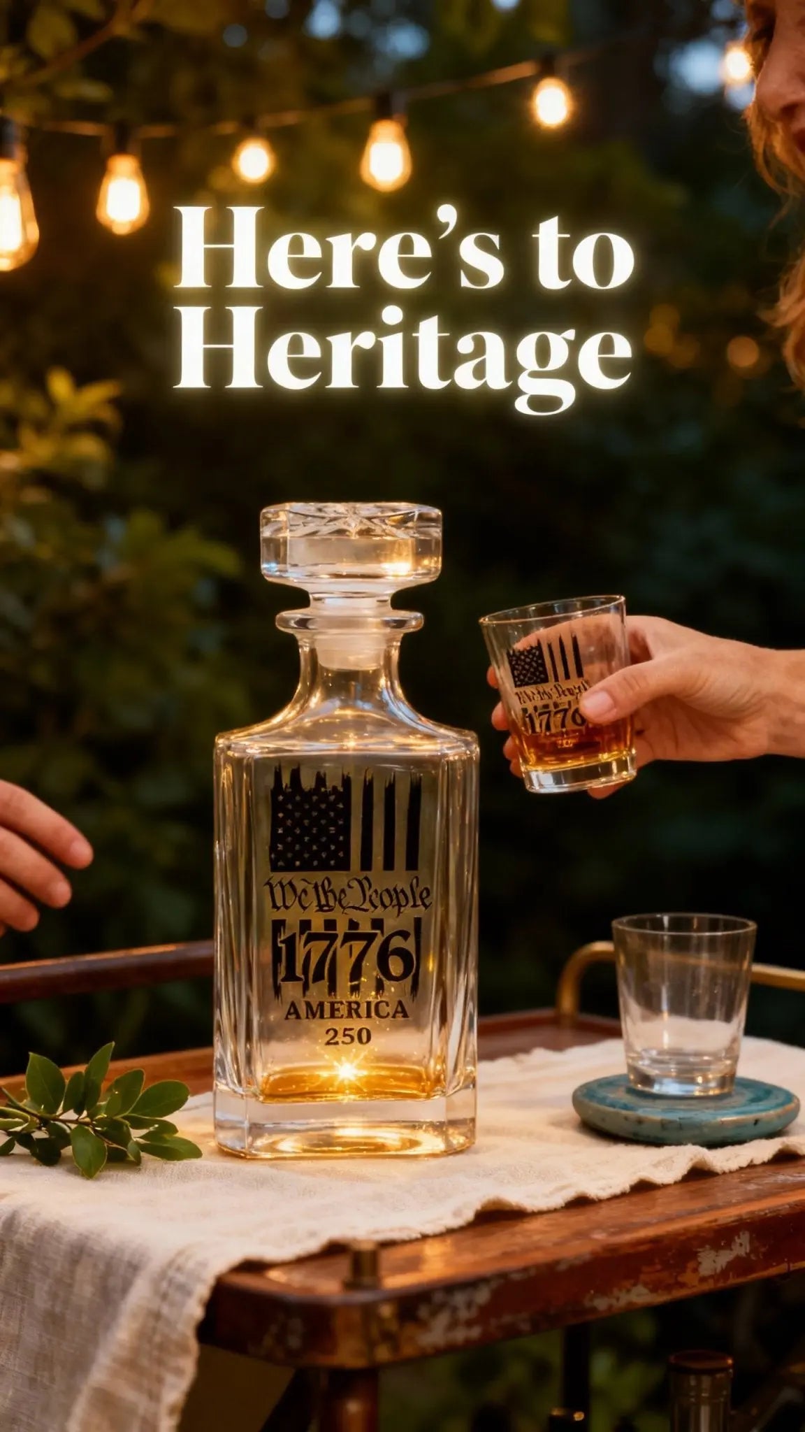 Whiskey/ Bourbon Decanter with 2 glasses (Free Customization) 750 ml by Jayman’s Creations, decanters detail photo 4