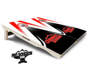 White Jersey Cornhole Boards - Pro Solution Elite Series by Cornhole Solutions, custom cornhole board detail photo 4