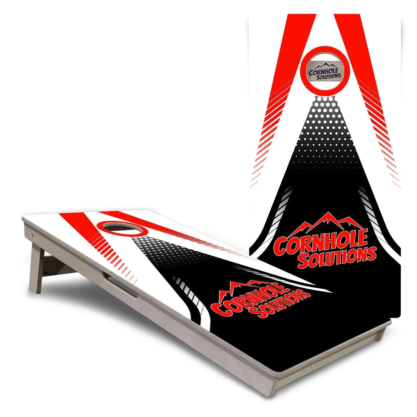 White Jersey Cornhole Boards - Professional Tournament Series by Cornhole Solutions, custom cornhole board main product photo
