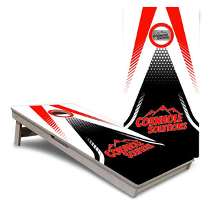 White Jersey Cornhole Boards - Professional Tournament Series by Cornhole Solutions, custom cornhole board main product photo