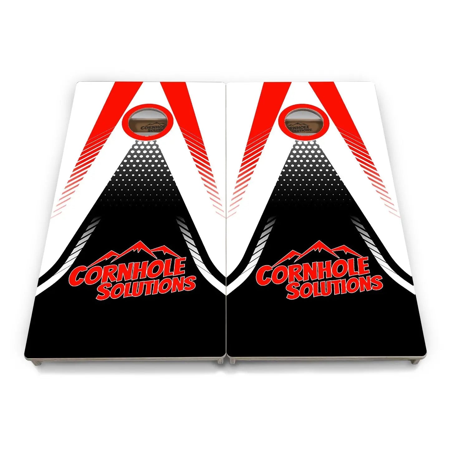 White Jersey Cornhole Boards - Professional Tournament Series by Cornhole Solutions, custom cornhole board detail photo 2