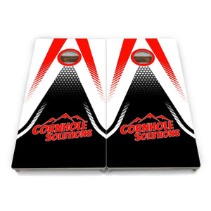 White Jersey Cornhole Boards - Professional Tournament Series by Cornhole Solutions, custom cornhole board detail photo 2