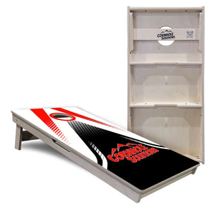 White Jersey Cornhole Boards - Professional Tournament Series by Cornhole Solutions, custom cornhole board detail photo 4