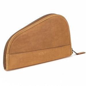 White Wing Leather Hunting Pistol Case by Mission Mercantile Leather Goods, handmade leather goods detail photo 8