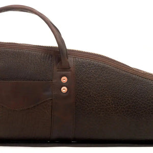 White Wing Leather Hunting Rifle Case by Mission Mercantile Leather Goods, handmade leather goods detail photo 4