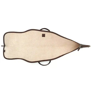 White Wing Leather Hunting Rifle Case by Mission Mercantile Leather Goods, handmade leather goods detail photo 5