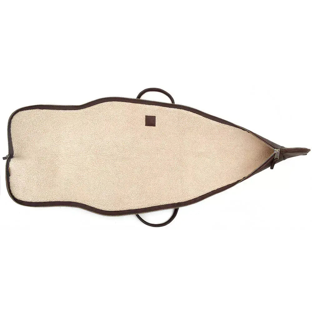 White Wing Leather Hunting Rifle Case by Mission Mercantile Leather Goods, handmade leather goods detail photo 11