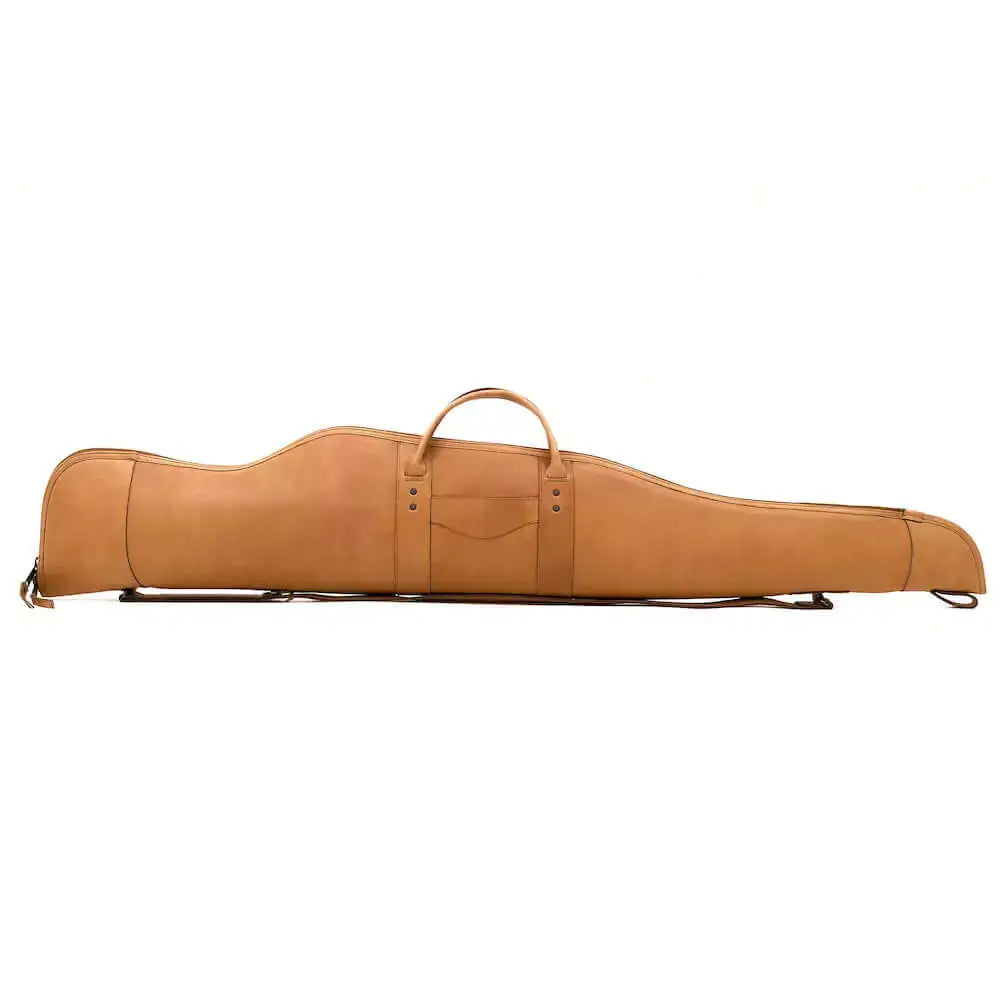 White Wing Leather Hunting Rifle Case by Mission Mercantile Leather Goods, handmade leather goods detail photo 12