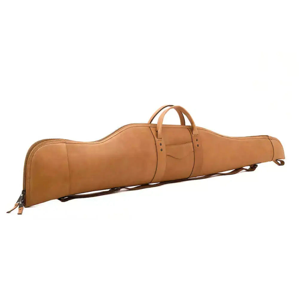 White Wing Leather Hunting Rifle Case by Mission Mercantile Leather Goods, handmade leather goods detail photo 14