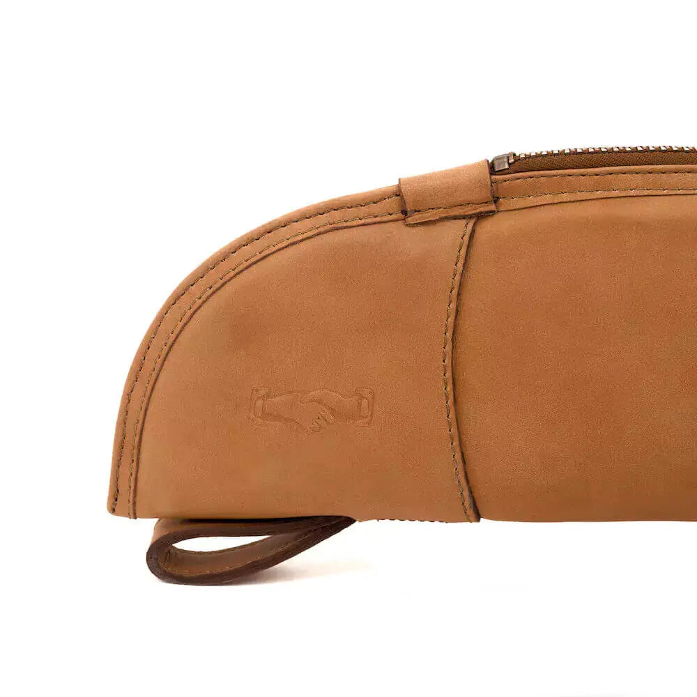 White Wing Leather Hunting Rifle Case by Mission Mercantile Leather Goods, handmade leather goods detail photo 16