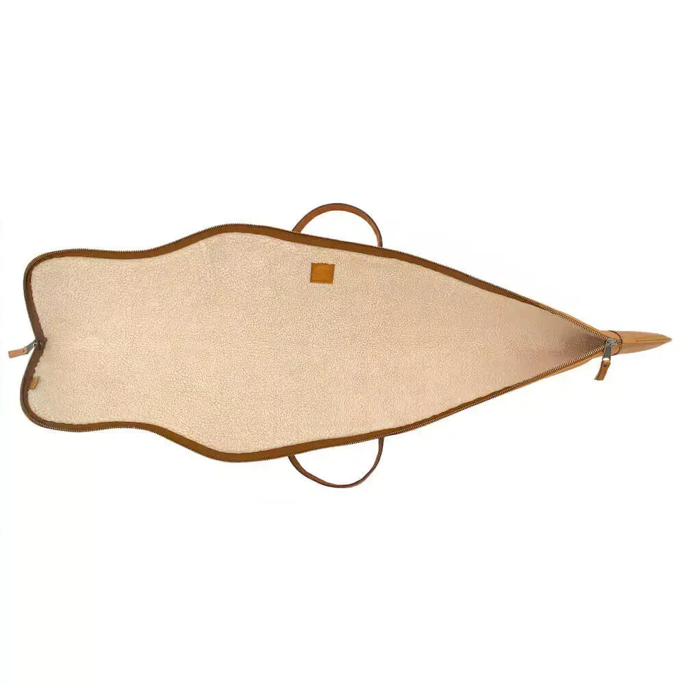 White Wing Leather Hunting Rifle Case by Mission Mercantile Leather Goods, handmade leather goods detail photo 17