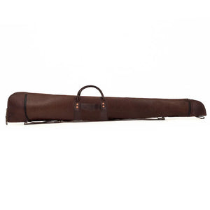 White Wing Leather Hunting Shotgun Case by Mission Mercantile Leather Goods, handmade leather goods main product photo