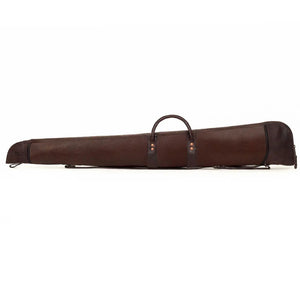White Wing Leather Hunting Shotgun Case by Mission Mercantile Leather Goods, handmade leather goods detail photo 3