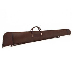 White Wing Leather Hunting Shotgun Case by Mission Mercantile Leather Goods, handmade leather goods detail photo 4
