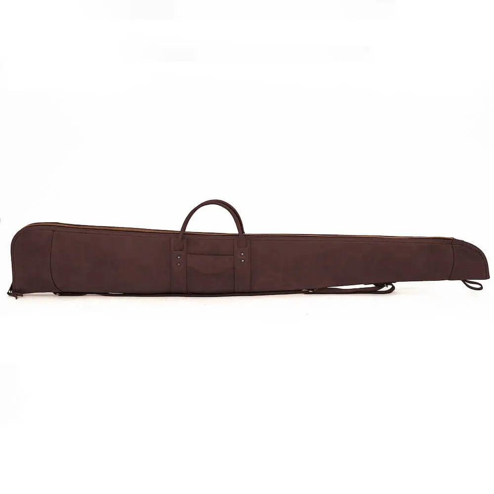 White Wing Leather Hunting Shotgun Case by Mission Mercantile Leather Goods, handmade leather goods detail photo 5