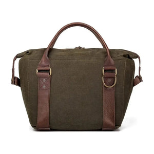 White Wing Waxed Canvas Cooler by Mission Mercantile Leather Goods, handmade leather goods detail photo 12
