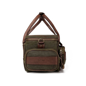 White Wing Waxed Canvas Guide Bag by Mission Mercantile Leather Goods, handmade leather goods detail photo 5