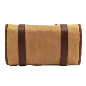 White Wing Waxed Canvas Gun Cleaning Mat by Mission Mercantile Leather Goods, handmade leather goods detail photo 5