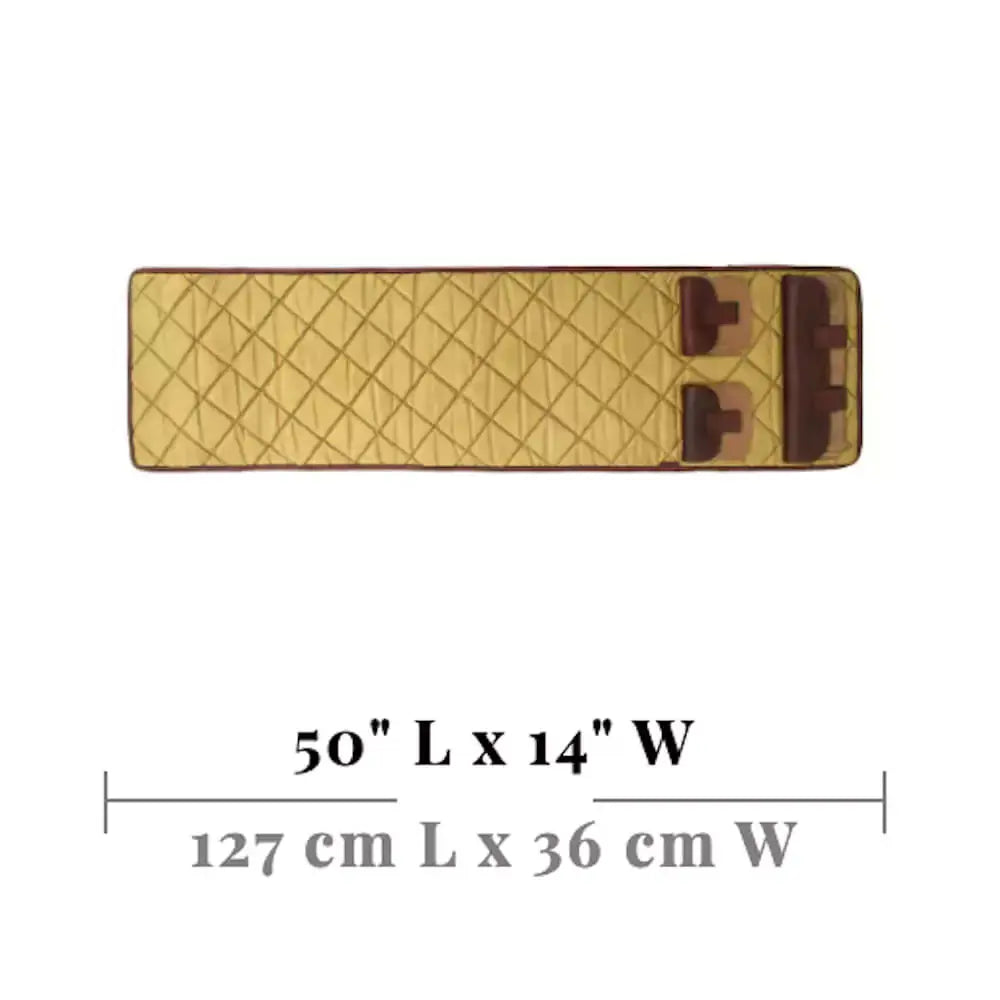 White Wing Waxed Canvas Gun Cleaning Mat by Mission Mercantile Leather Goods, handmade leather goods detail photo 8