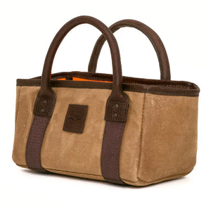 White Wing Waxed Canvas Hunting Four Box Shell Carrier by Mission Mercantile Leather Goods, handmade leather goods detail photo 5