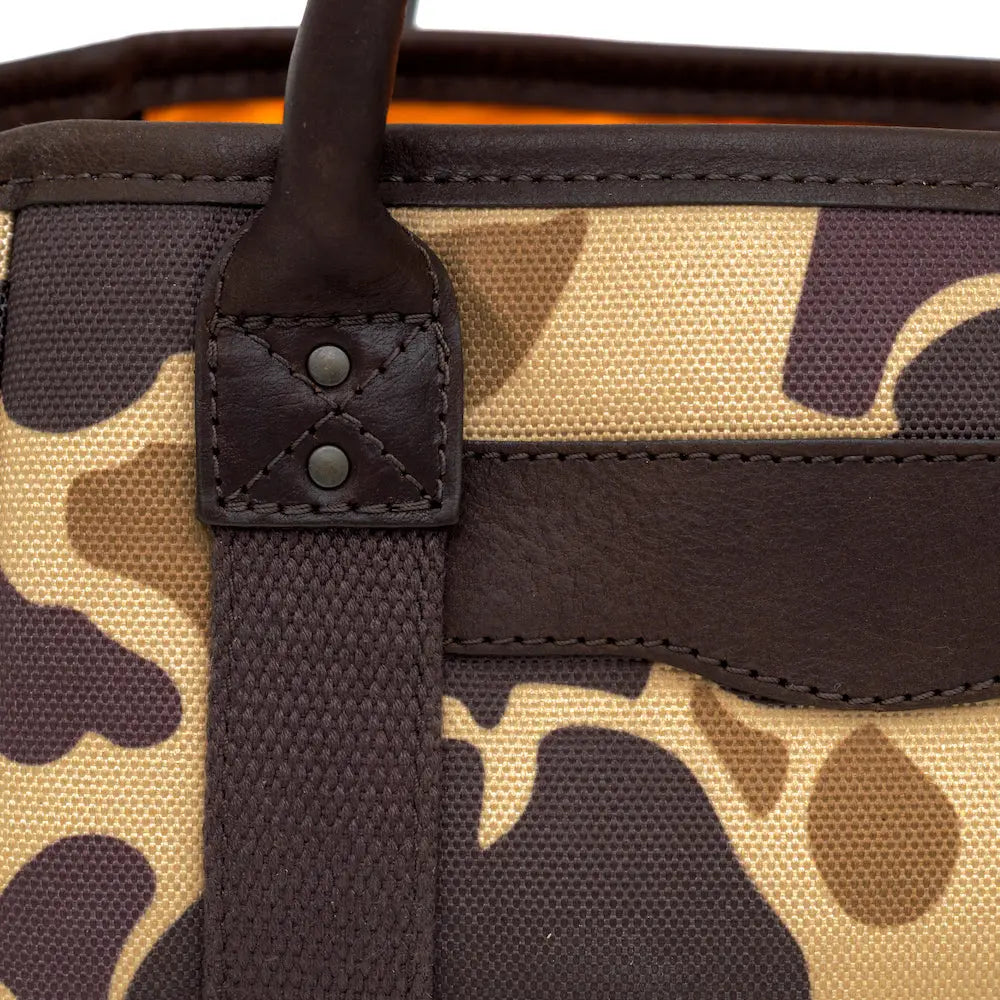 White Wing Waxed Canvas Hunting Four Box Shell Carrier by Mission Mercantile Leather Goods, handmade leather goods detail photo 20