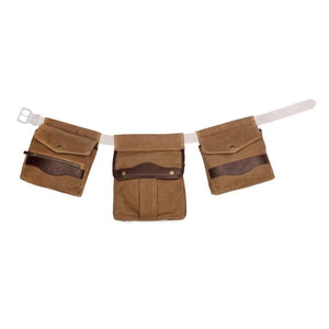 White Wing Waxed Canvas Hunting Game Bag Set by Mission Mercantile Leather Goods, handmade leather goods detail photo 6